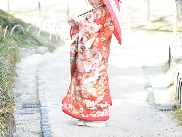 色打掛U-01 赤地鶴華