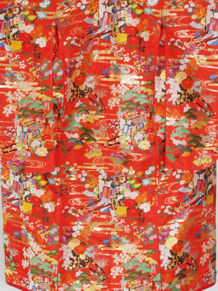 色打掛U-02 赤地御所車