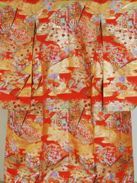 色打掛U-03 朱金扇御所車